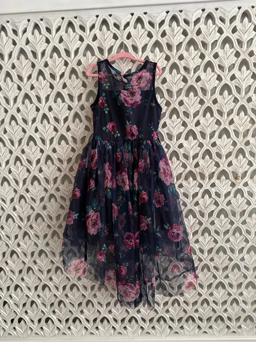 Zenzi Girls Floral Hi Lo Dress Size 6/6X